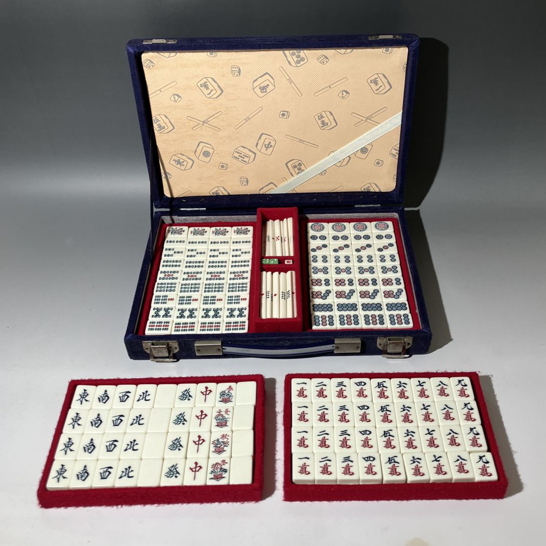 Vintage Japanese Mahjong Set – Mahjong Tiles Japan – Antique Tozai