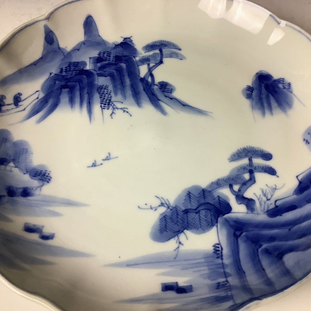 Scenic Serenity Porcelain Plate - Vintage Japanese Art