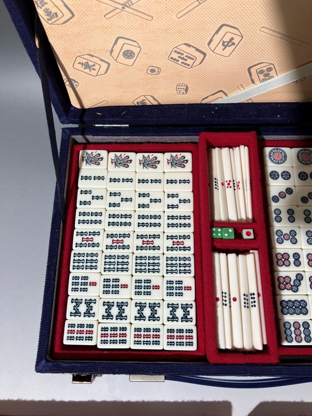Vintage Japanese Mahjong Set – Mahjong Tiles Japan – Antique Tozai