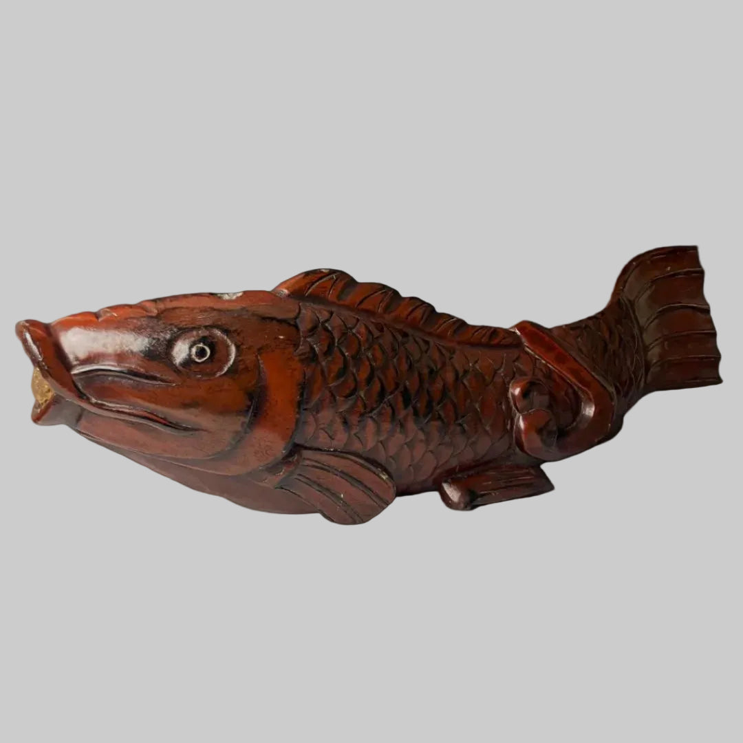 antique japanese fish hook Antique Japanese Jizai Kagi – Wooden Fish Hook Wall Art – Antique Tozai | Online Store