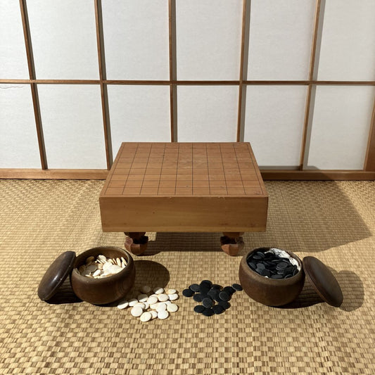 wooden go board in a japanese room